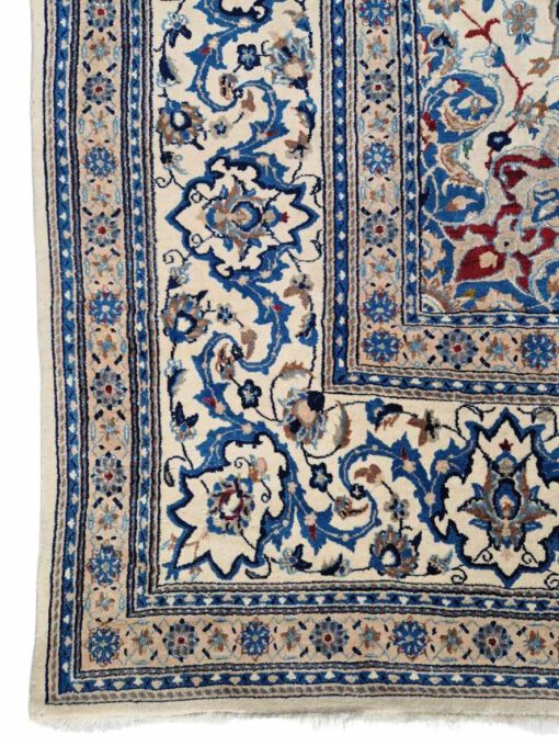 Perzisch Tapijt  Nain Blue White - Image 7