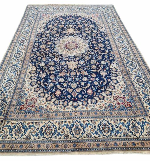 Perzisch Tapijt  Nain Blue White