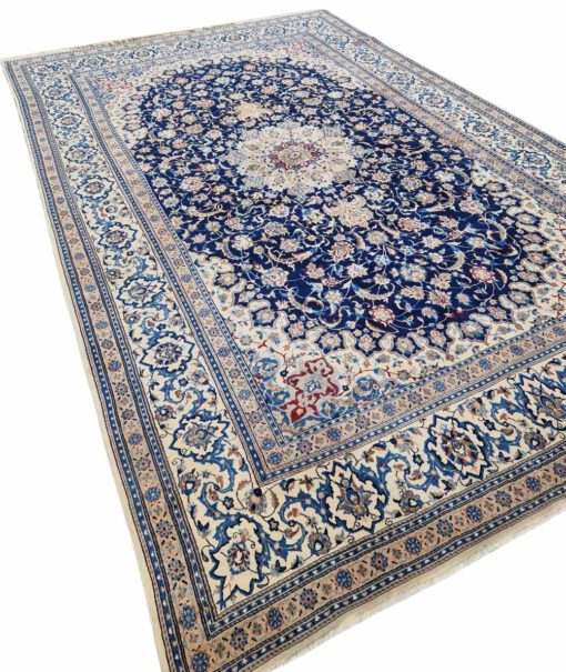 Perzisch Tapijt  Nain Blue White - Image 2