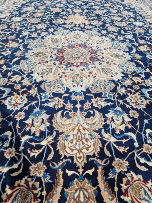 Perzisch Tapijt  Nain Blue White - Image 5